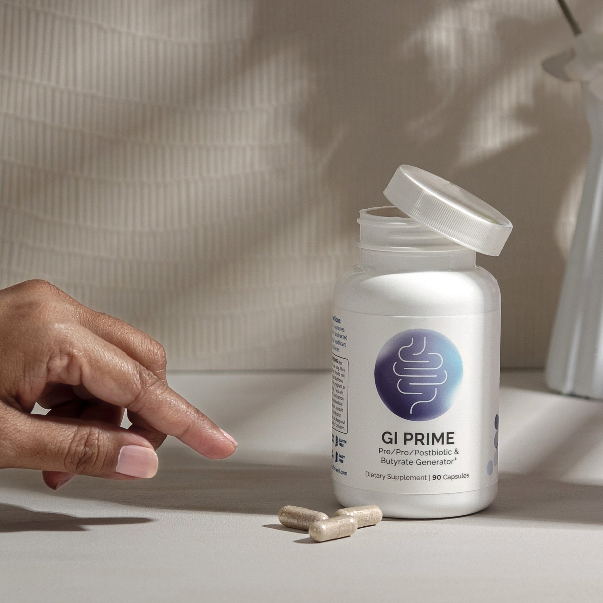 GI PRIME Pre/Pro/Postbiotic & Butyrate Generator dietary supplement: 90 capsules