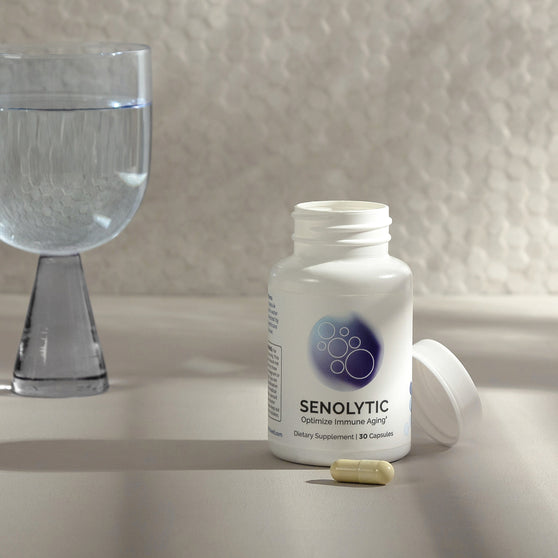 Senolytic dietary supplement: 30 capsules to optimize immune aging.
