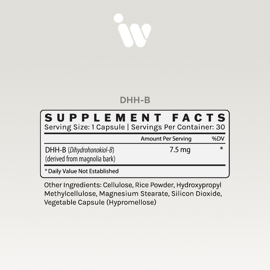 DHH-B Mood Support dietary supplement, 30 capsules for mood enhancement.
