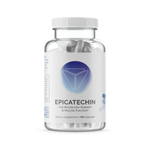 Infiniwell Epicatechin cardiovascular and muscle function supplement bottle with 60 capsules, transparent background
