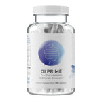 InfiniWell GI PRIME prebiotic, probiotic, and postbiotic dietary supplement bottle, 90 capsules.