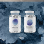 InfiniWell Core Joint Comfort & Movement protocol featuring BPC Rapid Pro and Senescent Regulator supplements on a textured blue background