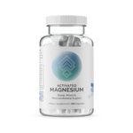 Infiniwell Activated Magnesium supplement bottle with 120 capsules on transparent background showing product packaging